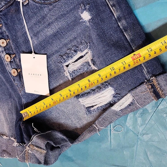 NWT KanCan Los Angeles High Rise Denim Jeans Shorts - Picture 9 of 12